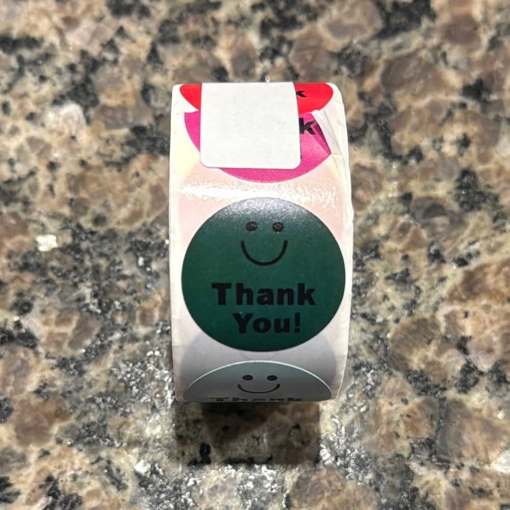 Thank You Sticker Roll of 500